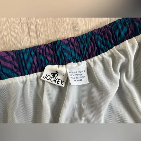 Jockey Sportwear Swimsuit (NWT - Lg) and Geometric shirt (Med) resort Set - Picture 11 of 13